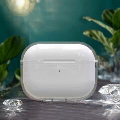 Airpods Pro 2 Kılıf Şeffaf Kristal Silikon Airbag 14 Kılıf