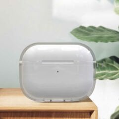 Airpods Pro 2 Kılıf Şeffaf Kristal Silikon Airbag 14 Kılıf