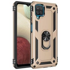 Samsung Galaxy M32 Kılıf Vega Tank Sert Yüzüklü Standlı Zırh Koruma Kapak