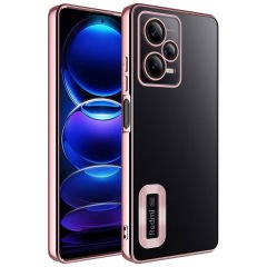 Xiaomi Redmi Note 12 5G Kamera Korumalı Logo Gösteren Omega Kapak kılıf