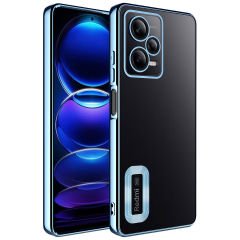 Xiaomi Redmi Note 12 5G Kamera Korumalı Logo Gösteren Omega Kapak kılıf