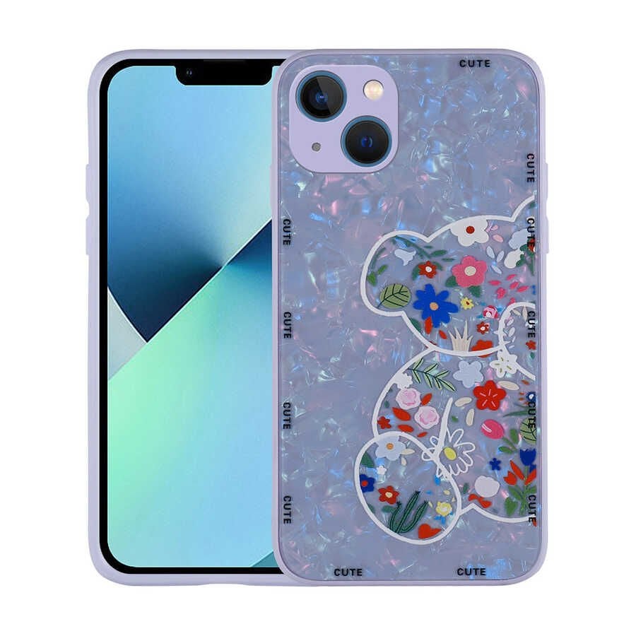 iPhone 13 Kılıf Desenli Sert Silikon Mumila Kapak