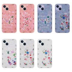 iPhone 13 Kılıf Desenli Sert Silikon Mumila Kapak