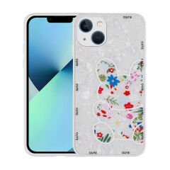iPhone 13 Kılıf Desenli Sert Silikon Mumila Kapak