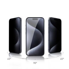 iPhone 15 Plus Rika Premium Hayalet Privacy Temperli Cam Ekran Koruyucu