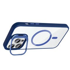 iPhone 14 Pro Max Kılıf Standlı ve Kamera Lens Hediyeli Kablosuz Şarj Özellikli Etro Kapak