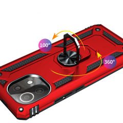 Xiaomi Mi 11 Lite Kılıf Vega Tank Sert Yüzüklü Standlı Zırh Koruma Kapak