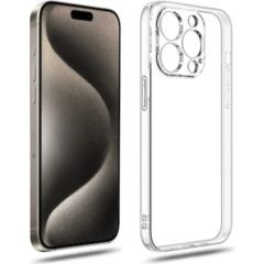 iphone 15 Pro Kamera Korumalı Şeffaf Yumuşak Süper Silikon