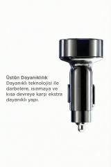 Süper Hızlı 66W 6 Girişli 2 Type-C + 4 Usb Girişli Araç Şarj Başliği