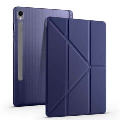Samsung Galaxy Tab S9 Kılıf Tri Folding Kalem Bölmeli Standlı Kılıf