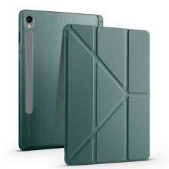 Samsung Galaxy Tab S9 Kılıf Tri Folding Kalem Bölmeli Standlı Kılıf