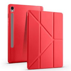 Samsung Galaxy Tab S9 Kılıf Tri Folding Kalem Bölmeli Standlı Kılıf