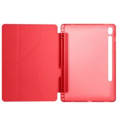 Samsung Galaxy Tab S9 Kılıf Tri Folding Kalem Bölmeli Standlı Kılıf