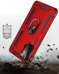 Samsung Galaxy A72 Kılıf Vega Tank Sert Yüzüklü Standlı Zırh Koruma Kapak