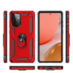 Samsung Galaxy A52 Kılıf Vega Tank Sert Yüzüklü Standlı Zırh Koruma Kapak