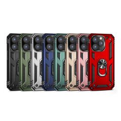 iPhone 14 Pro Kılıf Vega Tank Sert Yüzüklü Standlı Zırh Koruma Kapak