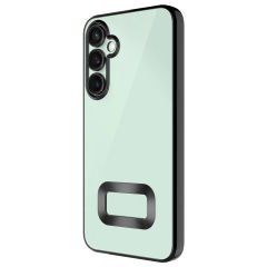 Samsung Galaxy S24 Kılıf Kamera Korumalı Logo Gösteren Omega Kapak