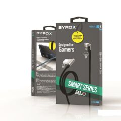 Syrox C132AL 2.4A Lightning İphone Oyun İçin Özel Tasarim Hasir Hızlı Şarj Data Kablosu