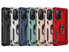 Xiaomi Mi 10T 5G Kılıf Vega Tank Sert Yüzüklü Standlı Zırh Koruma Kapak