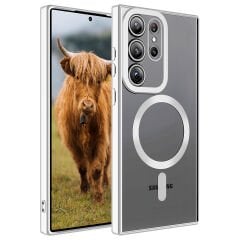 Samsung Galaxy S23 Ultra Kılıf Magsafe Wireless Şarj Özellikli Setro Silikon