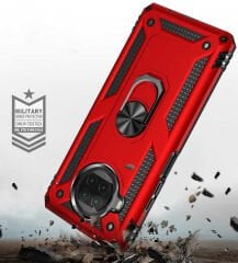 Xiaomi Redmi Note 9 Pro 5G Kılıf Vega Tank Sert Yüzüklü Standlı Zırh Koruma Kapak