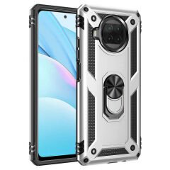Xiaomi Redmi Note 9 Pro 5G Kılıf Vega Tank Sert Yüzüklü Standlı Zırh Koruma Kapak