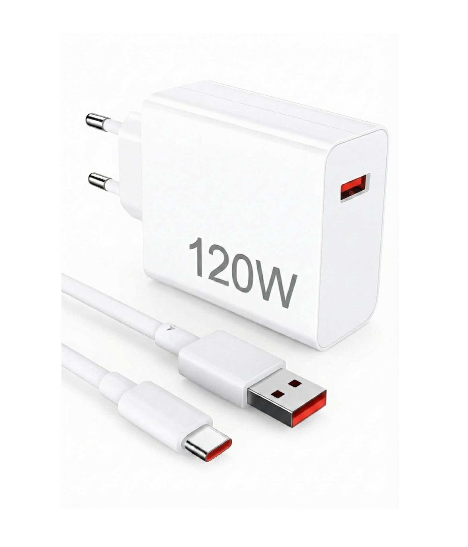 Xiaomi Samsung Uyumlu 120W Süper Turbo Hızlı Type-C 5A Kablo Şarj Aleti