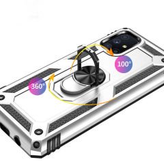 Samsung Galaxy M51 Kılıf Vega Tank Sert Yüzüklü Standlı Zırh Koruma Kapak
