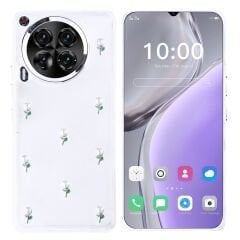 Tecno Camon 30 5G Kılıf Airbag Tasarımlı Simli Şeffaf Kutup Kapak