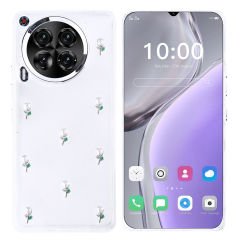 Tecno Camon 30 5G Kılıf Airbag Tasarımlı Simli Şeffaf Kutup Kapak