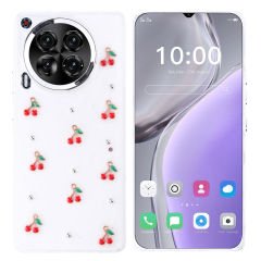 Tecno Camon 30 5G Kılıf Airbag Tasarımlı Simli Şeffaf Kutup Kapak