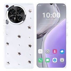 Tecno Camon 30 5G Kılıf Airbag Tasarımlı Simli Şeffaf Kutup Kapak