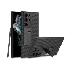 Samsung Galaxy S23 Ultra Kılıf Kıpta Standlı Kapak