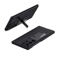 Samsung Galaxy S23 Ultra Kılıf Kıpta Standlı Kapak