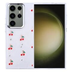 Samsung Galaxy S25 Ultra Kılıf Airbag Tasarımlı Simli Şeffaf Kutup Kapak