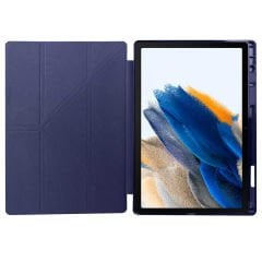 Samsung Galaxy Tab A8 10.5 SM-X200 (2021) Kılıf Zore Tri Folding Kalem Bölmeli Standlı Kılıf