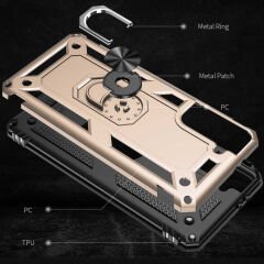 Samsung Galaxy S21 Kılıf Vega Tank Sert Yüzüklü Standlı Zırh Koruma Kapak