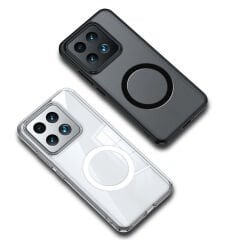 Xiaomi Mi 14 Kılıf Sert PC Arka Yüzey Wireless Şarj Özellikli Flet Magsafe Kapak