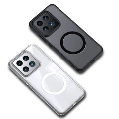 Xiaomi Mi 14 Kılıf Sert PC Arka Yüzey Wireless Şarj Özellikli Flet Magsafe Kapak