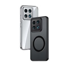Xiaomi Mi 14 Kılıf Sert PC Arka Yüzey Wireless Şarj Özellikli Flet Magsafe Kapak