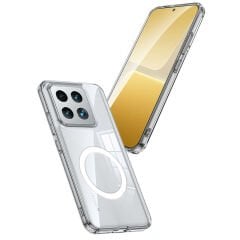 Xiaomi Mi 14 Kılıf Sert PC Arka Yüzey Wireless Şarj Özellikli Flet Magsafe Kapak