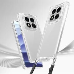 Xiaomi Redmi Note 14 Pro 5G Kılıf Airbagli Takılabilir Askı Aparatlı Snap Silikon Kapak