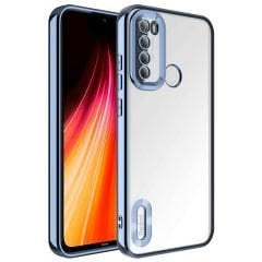 Xiaomi Redmi Note 8 Kılıf Kamera Korumalı Logo Gösteren Omega Kapak Kılıf