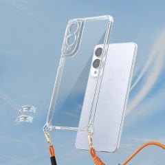 Samsung Galaxy S25 Edge Kılıf Airbagli Takılabilir Askı Aparatlı Snap Silikon Kapak