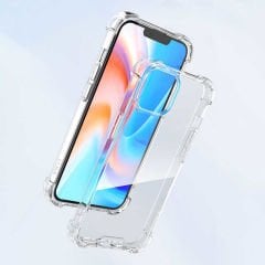 iPhone 14 Pro Kılıf Nitro Anti Shock Darbe Emici Köşe Korumalı Şeffaf Silikon Kapak