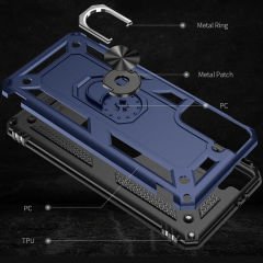 Samsung Galaxy S21 Plus Kılıf Vega Tank Sert Yüzüklü Standlı Zırh Koruma Kapak