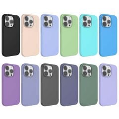 iPhone 14 Pro Kılıf Sıvı Teknolojili Silinebilir Sert Kivi Kapak