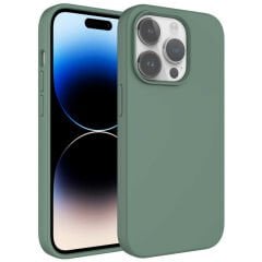 iPhone 14 Pro Kılıf Sıvı Teknolojili Silinebilir Sert Kivi Kapak