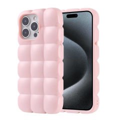 iPhone 15 Pro Max Kılıf Parlak Esnek Silikon Dom Dom Kapak