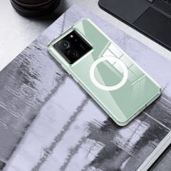 Xiaomi Mi 13T Kılıf Sert PC Arka Yüzey Wireless Şarj Özellikli Flet Magsafe Kapak